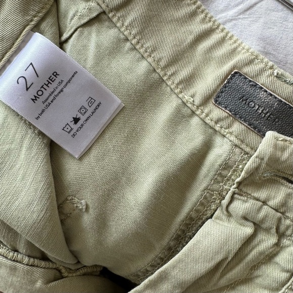 MOTHER | Women’s The Shaker Chop Short US 27 ~ Army Green - Picture 7 of 9